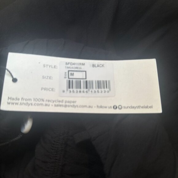 Sndys Cotton Halter Mini Tiered Sundress Womens Backless Summer Beach Black - Picture 4 of 13